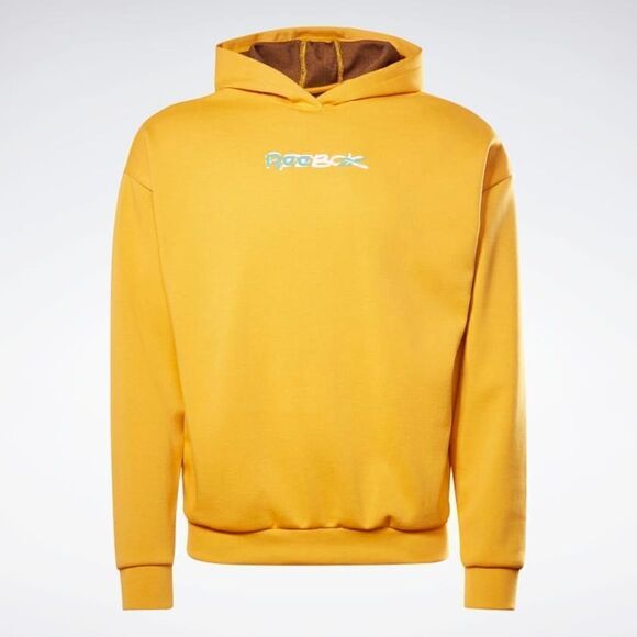 REEBOK Men's Training MYT OTH Semi Solar Gold Hoodie Sweatshirt NEW - Picture 1 of 6